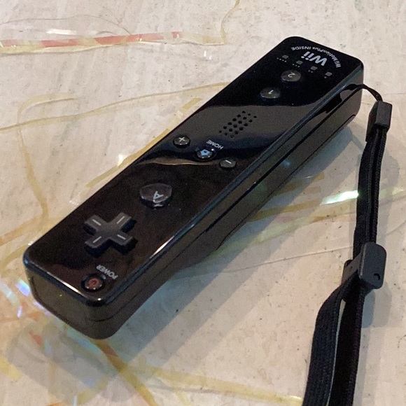 Nintendo Wii Remote With Motion Plus Inside Controller Black Original - Picture 4 of 10